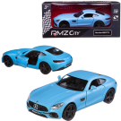 Машинка металлическая Uni-Fortune RMZ City серия 1:32 Mercedes-Benz GT S AMG 2018, инерционная, цвет голубой, двери открываются