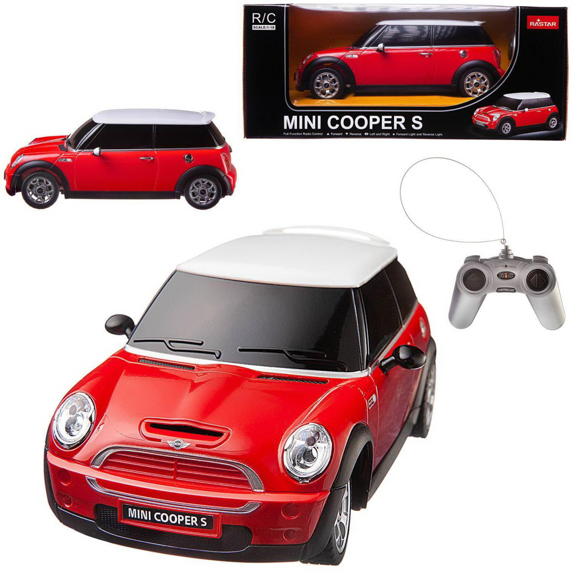 Машина р/у 1:18 Minicooper S, цвет красный 2.4G | купить, цена, отзывы