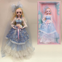 Кукла Junfa Ardana Princess 60 см с диадемой в роскошном длинном голубом платье в подарочной коробке