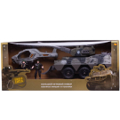 Игровой набор Abtoys Боевая сила Военная техника: танк, вертолет, 2 фигурки солдат