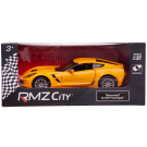 Машина металлическая RMZ City серия 1:32 Chevrolet Corvette Grand Sport, желтый матовый цвет, двери открываются