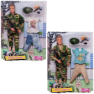 Игровой набор Defa Kevin Военный, в наборе с дополнительным комплектом одежды и игровыми предметами, 2 вида, 30 см