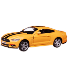 Машинка металлическая Uni-Fortune RMZ City серия 1:32 Ford Mustang GT 2015 with Strip инерционная, цвет желтый, двери открываются