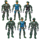 Игровой набор Abtoys Боевая сила Шесть солдат с экипировкой и оружием