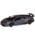 Машина металлическая RMZ City серия 1:32 Lamborghini LP670-4 Murcielago, инерционный, серый цвет, полоса (Special Edition), двери открываются