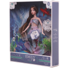 Кукла ABtoys Emily Русалочка (топ и перламутровый хвост), аксессуары, 30см