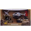 Игровой набор Abtoys Боевая сила Военная техника: военный джип, вертолет, беспилотный самолет-разведчик, штаб-палатка, 2 фигурки солдат