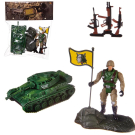 Игровой набор Abtoys Боевая сила Танк, фигурка солдата, аксессуары, в пакете