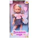 Кукла ABtoys Времена года 32 см в розовой кофте и джинсовой короткой юбке