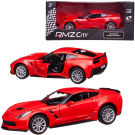 Машина металлическая RMZ City серия 1:32 Chevrolet Corvette Grand Sport, красный цвет, двери открываются