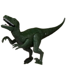 Игровой набор Junfa Динозавры (большой зеленый динозавр, 2 динозавра, клетка, яйцо, оружие, пальма) свет, звук
