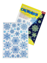 Новый год Светящиеся наклейки. Снежинки