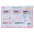 Игровой набор ABtoys Модульный домик (собери сам), 3 секции. Мини-кукла в гардеробной комнате, в наборе с аксессуарами