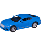 Машинка металлическая Abtoys АвтоСити 1:36 Седан купе инерционный с открывающими передними дверцами синий свет звук