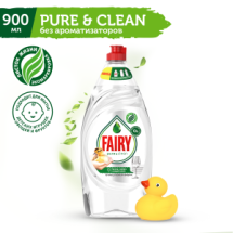 Fairy pure&clean Гель для мытья посуды 900мл