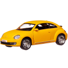 Машина металлическая RMZ City серия 1:32 Volkswagen New Beetle 2012, желтый матовый цвет, двери открываются