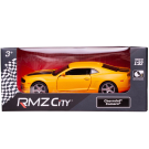 Машина металлическая RMZ City серия 1:32 Chevrolet Comaro 2010, желтый матовый цвет, двери открываются