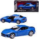 Машинка металлическая Uni-Fortune RMZ City серия 1:32 Maserati GranTurismo MC 2018, инерционная, цвет синий, двери открываются