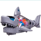 Интерактивная игрушка Junfa Робот-Акула электромеханическая серая