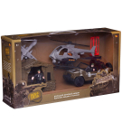 Игровой набор Abtoys Боевая сила Военная техника: военный джип, вертолет, беспилотный самолет-разведчик, штаб-палатка, 2 фигурки солдат