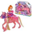 Игровой набор ABtoys Моя лошадка Куколка и розовая лошадка