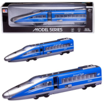 Поезд ABtoys скоростной инерционный синий