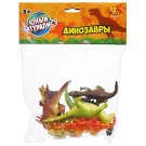 Игровой набор ABtoys Юный натуралист Фигурки-тянучки пластичные "Динозавры", 8 штук