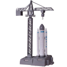 Игровой набор Junfa Покорители космоса: стартовая площадка с двумя ракетами, шаттлом, мини-ракетой и 3 космонавтами