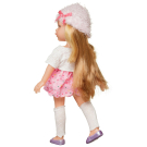 Кукла ABtoys Времена года 30 см в розовом платье, белой кофте-болеро и розовой шапке