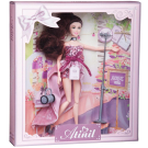 Кукла Junfa Atinil (Атинил) Звезда эстрады (в коротком платье с пайетками и шлейфом) в наборе с аксессуарами 28см