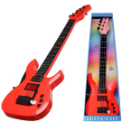 Детская электрическая гитара ABtoys, красная, со звуковыми и световыми эффектами