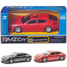 Машинка металлическая Uni-Fortune RMZ City 1:43 Porsche Panamera Turbo, без механизмов, 2 цвета (черный/красный)