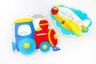 Пазлы контурные Baby Toys Транспорт