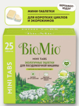 BioMio Таблетки для посудомоечной машины, бергамот и юдзу 25шт