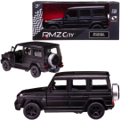 Машинка металлическая Uni-Fortune RMZ City серия 1:32 Mercedes Benz G63 AMG, инерционная. чёрный матовый цвет, двери открываются