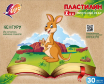 Пластилин ЛУЧ ZOO 30 цветов длинный брусок 15 г