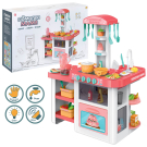 Игровой набор ABtoys Помогаю Маме Кухня 49 предметов на батарейках