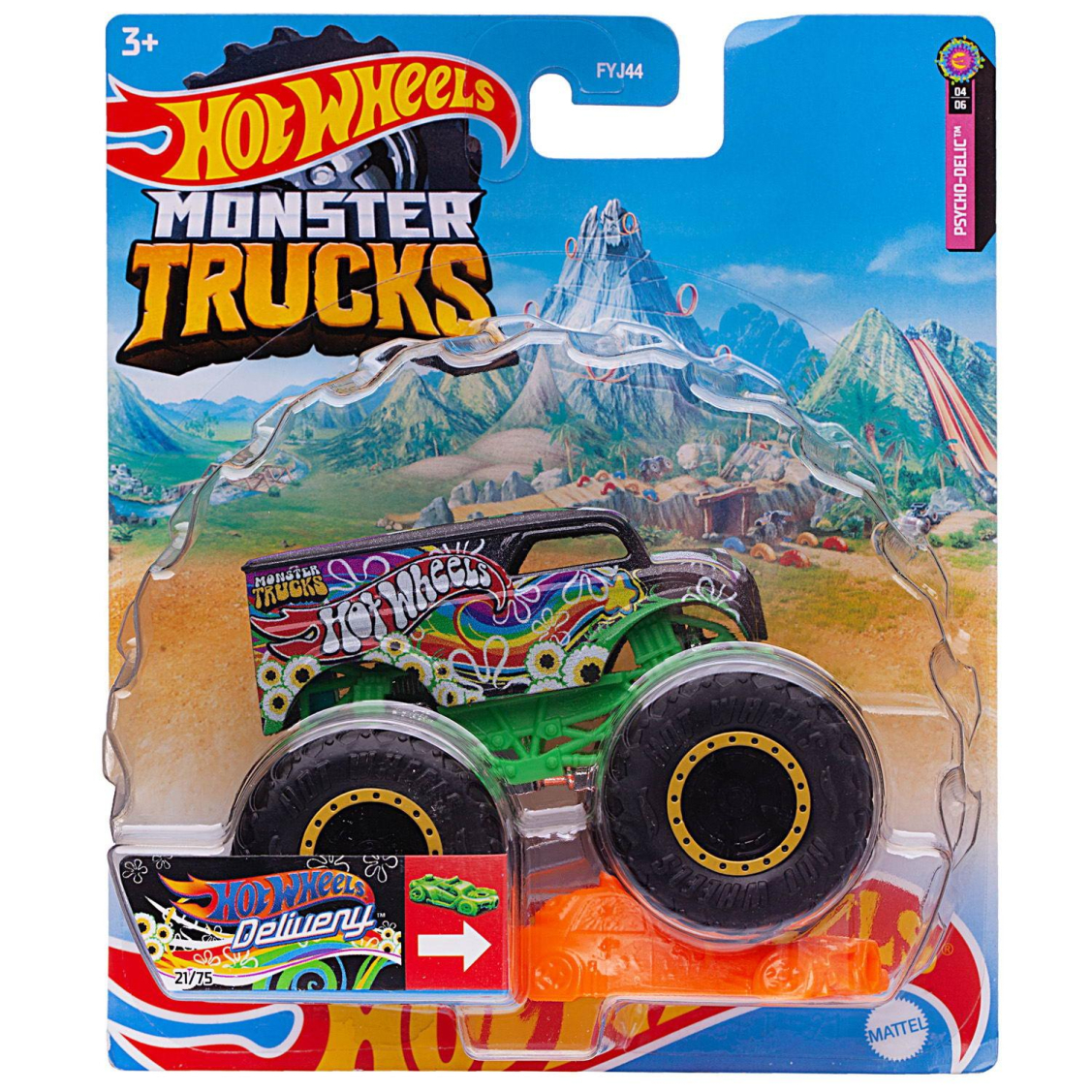 Машинка Mattel Hot Wheels Базовый Монстр трак 1:64 №2