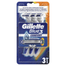 Gillette Blue3 Comfort Одноразовые станки с 3 лезвиями плавающая головка 3шт