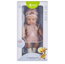 Пупс JUNFA Pure Baby 25см в розовом платье, шапочке, носочках