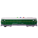 Поезд-локомотив Junfa зеленый пластмасовый фрикционный свет звук