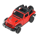 Машина металлическая RMZ City серия 1:32 Jeep Rubicon 2021 открытый верх, инерционный механизм, красный матовый цвет, двери открываются.