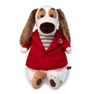 Мягкая игрушка BUDI BASA Собака Бартоломей в красном пиджаке 27 см
