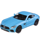 Машинка металлическая Uni-Fortune RMZ City серия 1:32 Mercedes-Benz GT S AMG 2018, инерционная, цвет голубой, двери открываются