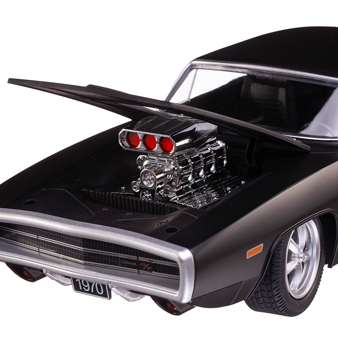 Машина р/у 1:16 Dodge Charger R/T with engine Version, 2,4G, цвет черный,  звуковые эффекты, двери и капот открываются в ручную., 33*12.9*9 | купить,  цена, отзывы