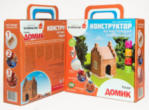 Конструктор Построй и играй! Briсkmaster "ДОМИК" из настоящих кирпичиков (99 деталей)