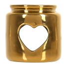 Аромалампа Банные Штучки Сердце, свеча в комплекте, золотая, 7,5 х7,5 х7,5 см