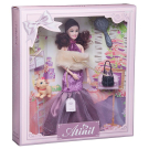 Кукла Junfa Atinil (Атинил) Звезда эстрады (в длинном платье с меховой накидкой) в наборе с аксессуарами 28см