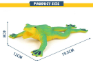 Фигурка Abtoys Юный натуралист Лягушки Лягушка (ярко-зеленая, лежачая), термопластичная резина