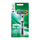 Gillette Slalom Бритва с 1 кассетой (2 лезвия плавающая головка)